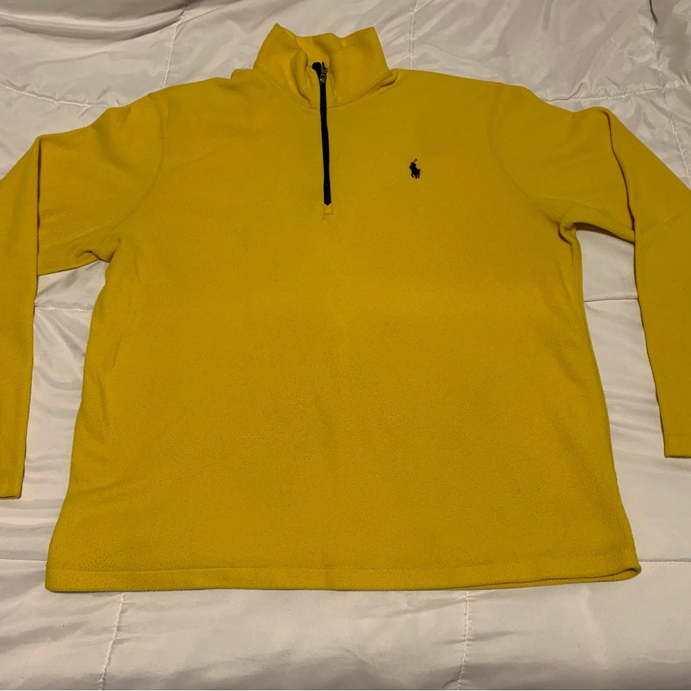 Polo Fleece Quarter Zip Yellow